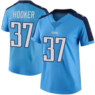 Women's Limited Amani Hooker Tennessee Titans Light Blue Color Rush Jersey